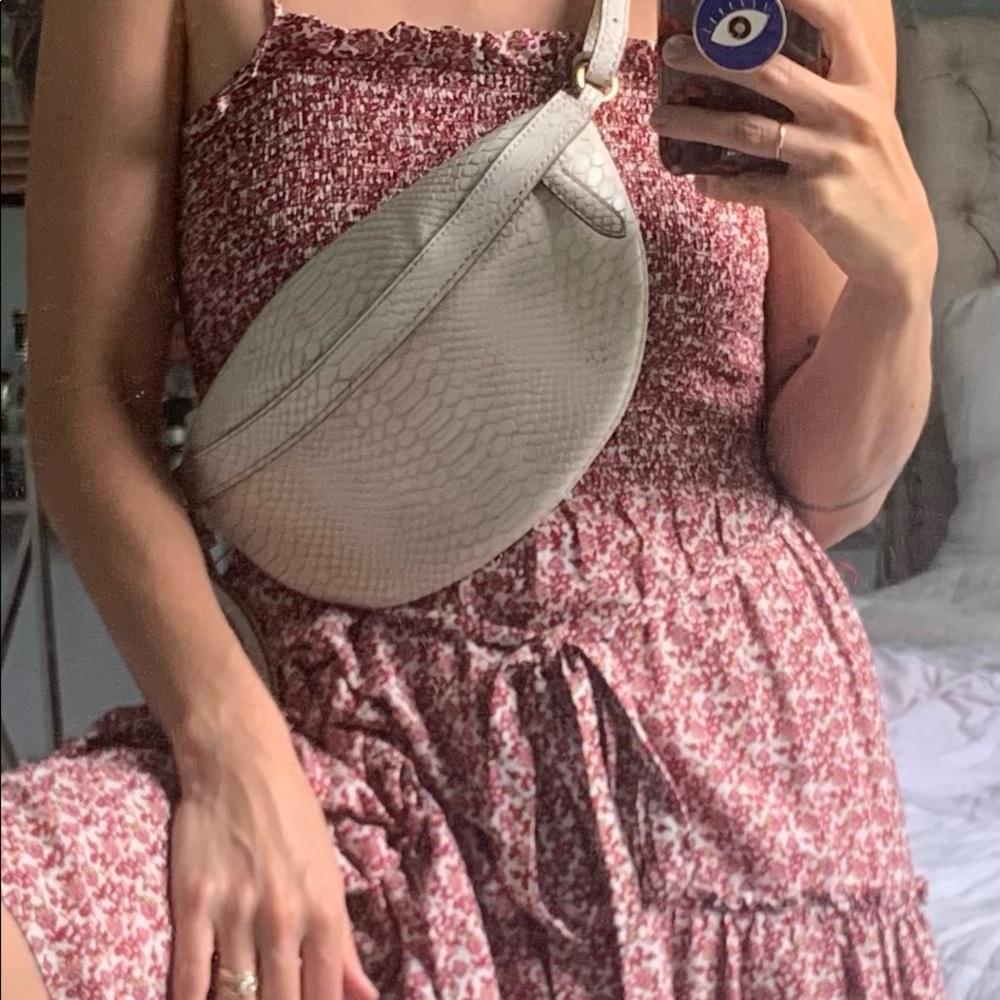 Stella McCartney vegan snakeskin fanny pack belt bag